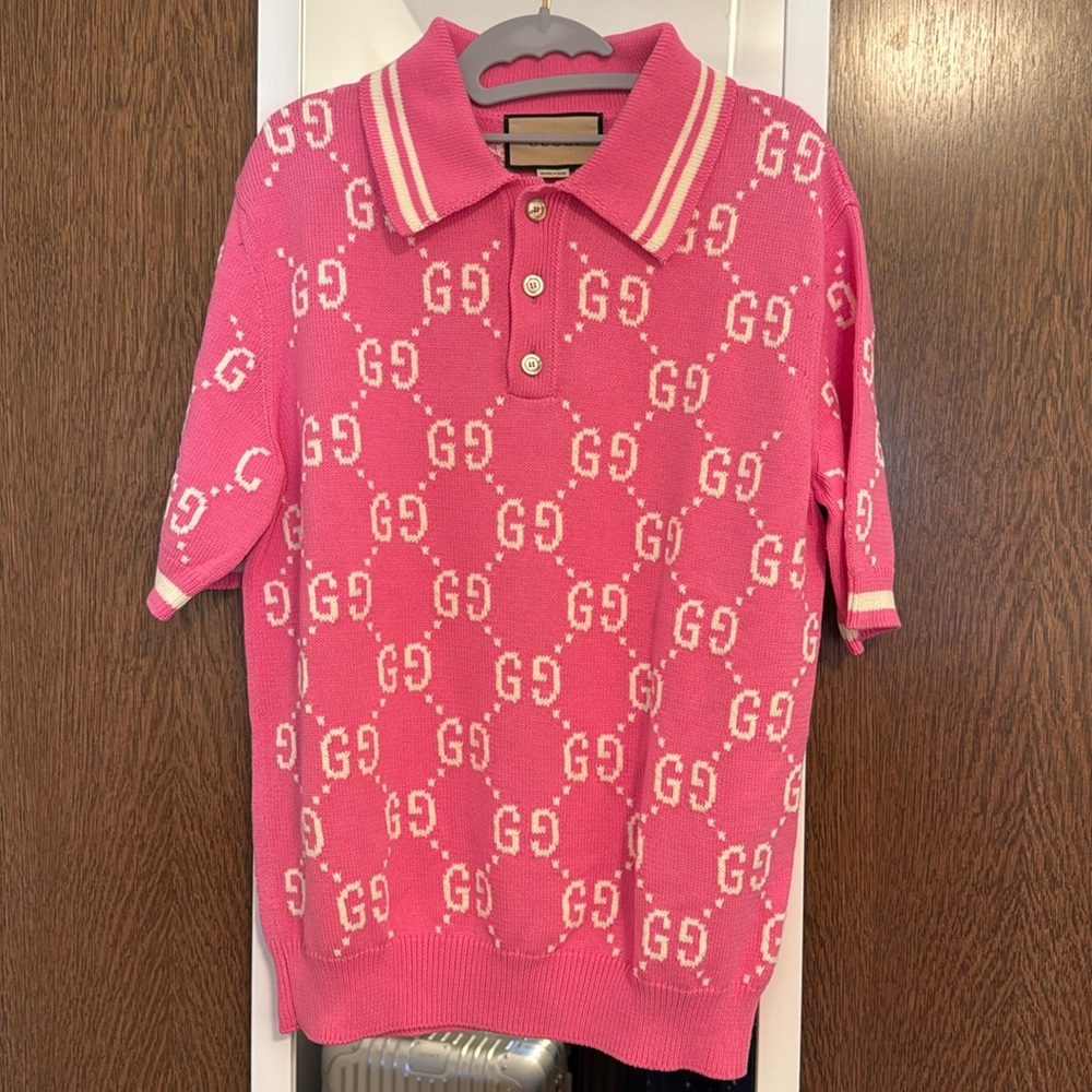 Gucci Men's GG Jacquard Polo Shirt